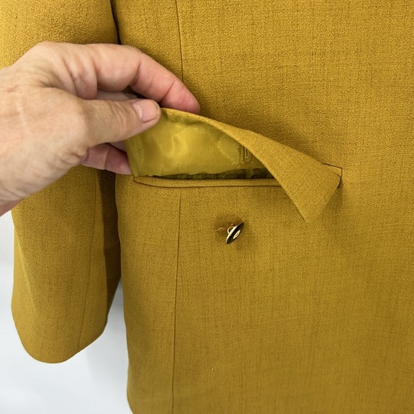 The suit, petite military style button front blazer 6P - Picture 11 of 12